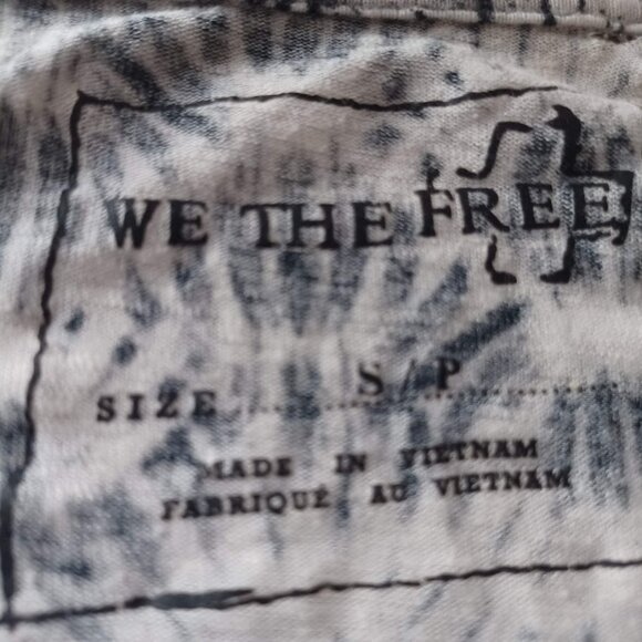 We The Free Women’s Size S/M Cold-Shoulder Patterned Linen-Blend Top Free People - Picture 8 of 9